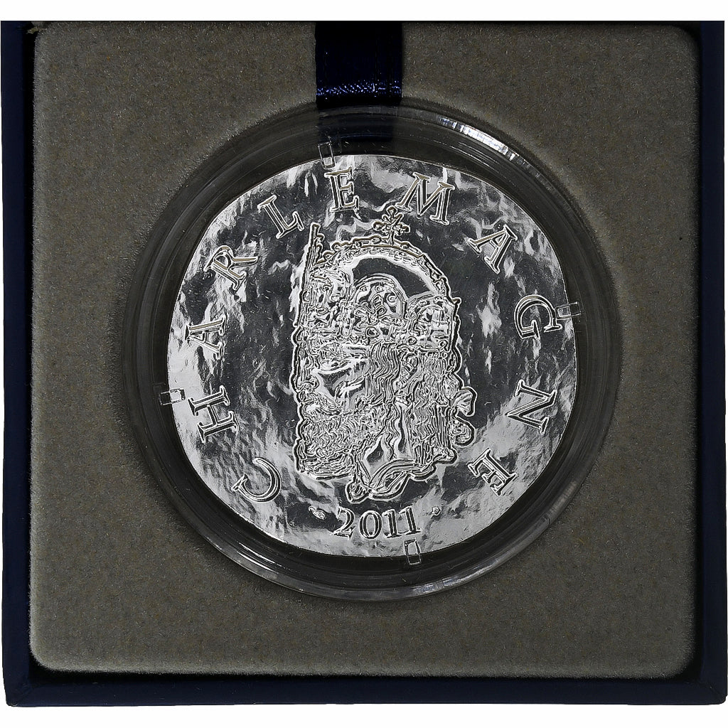 France, 10 Euro, Charlemagne, historique, 2011, MDP, Argent, FDC