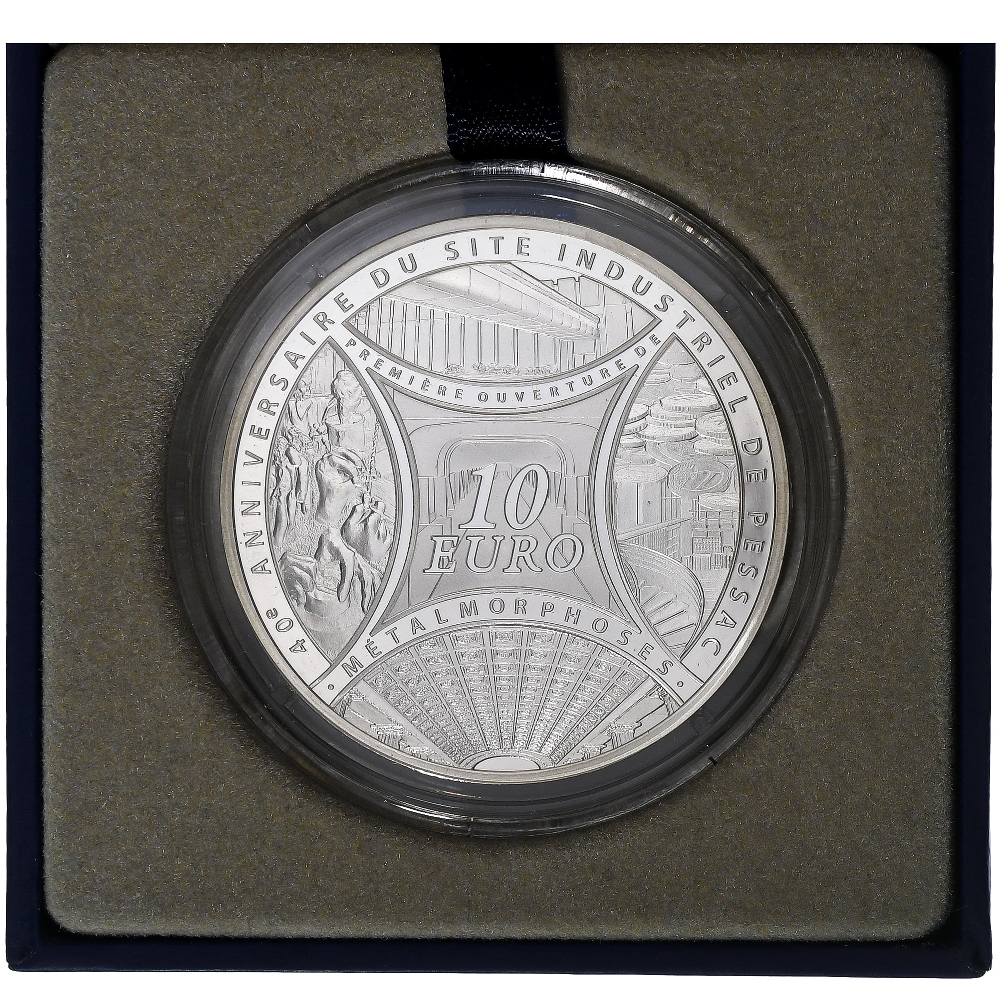 Francia, 10 Euro, 40 ans de Pessac & métalmorphoses, FS, 2013, MDP, Argento