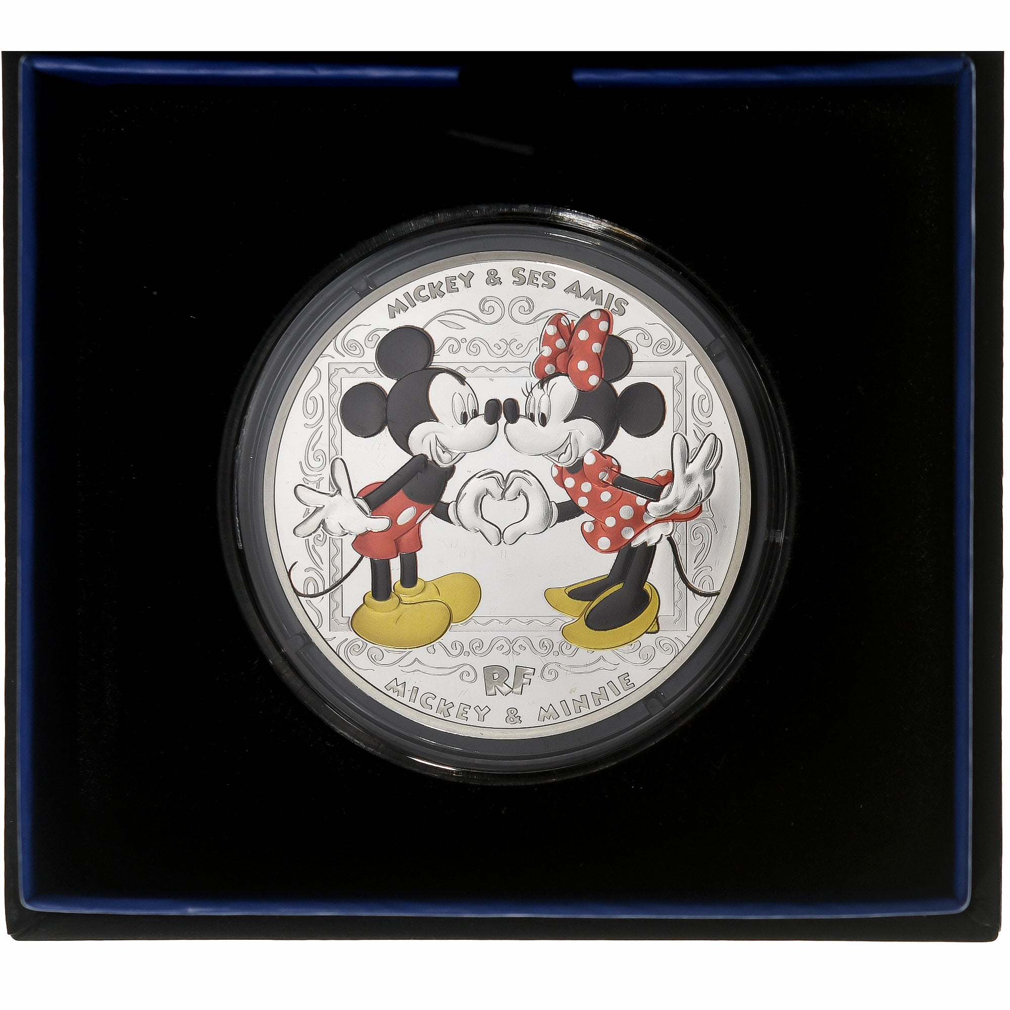 France, 10 Euro, Mickey & ses Amis, Mickey & Minnie, Proof, Colorized, 2018