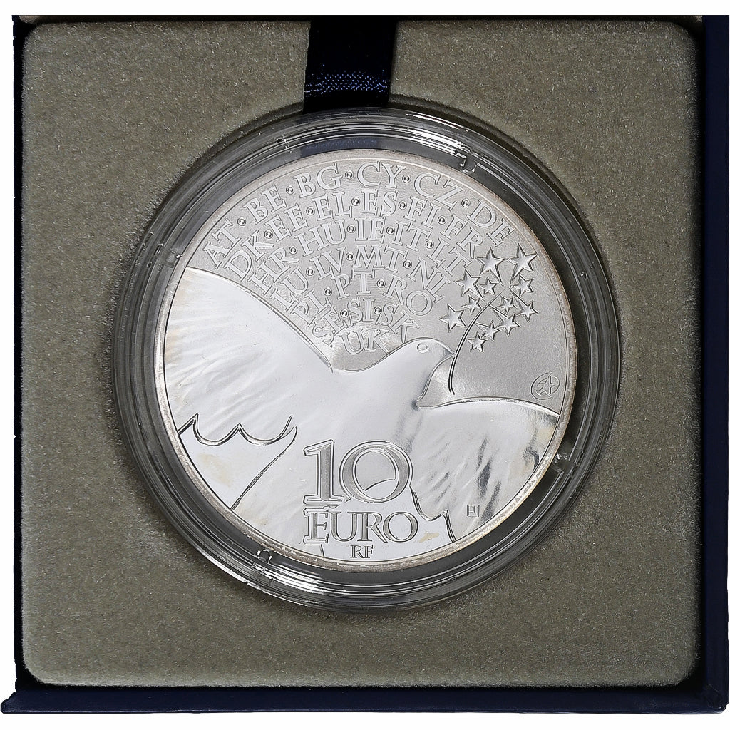 Francia, 10 Euro, Europa, la paix en Europe, Prueba, 2015, MDP, Plata, FDC