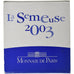 France, 1-1/2 Euro, Semeuse, Proof, 2003, MDP, Silver, MS(65-70)