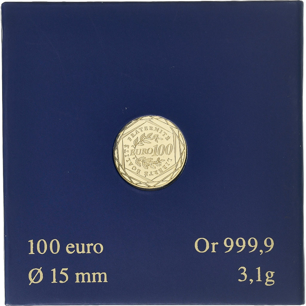 France, 100 Euro, Semeuse, BU, 2009, MDP, Gold, MS(65-70)