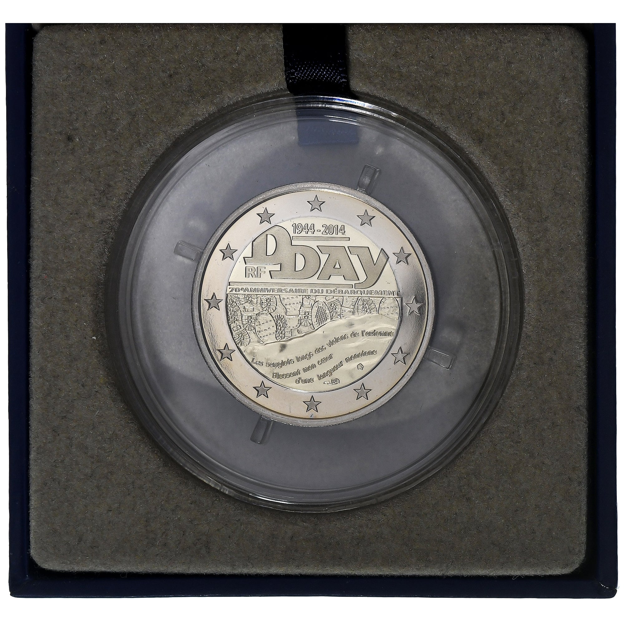 France, 2 Euro, 70è Anniversaire du Débarquement, BE, 2014, MDP
