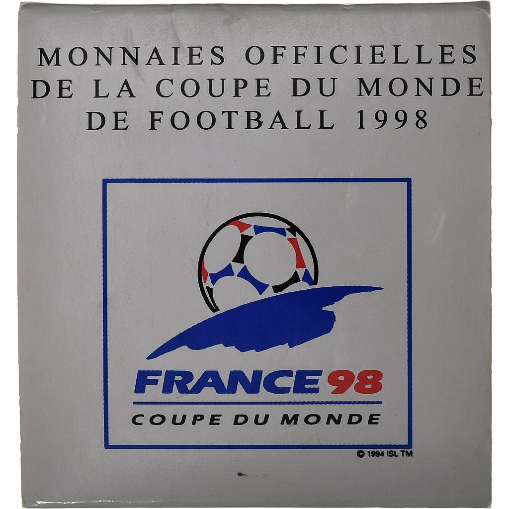 Francia, 10 Francs, World Cup France 1998, 1998, MDP, Prueba, Plata, FDC