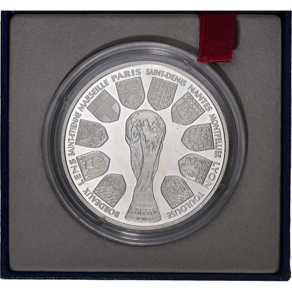 Francia, 10 Francs, World Cup France 1998, 1998, MDP, Prueba, Plata, FDC