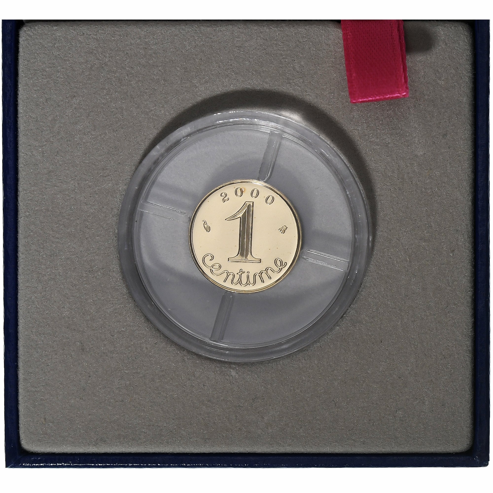 France, 1 Centime, Épi, 2000, MDP, BU, Gold, MS(65-70), Gadoury:91a