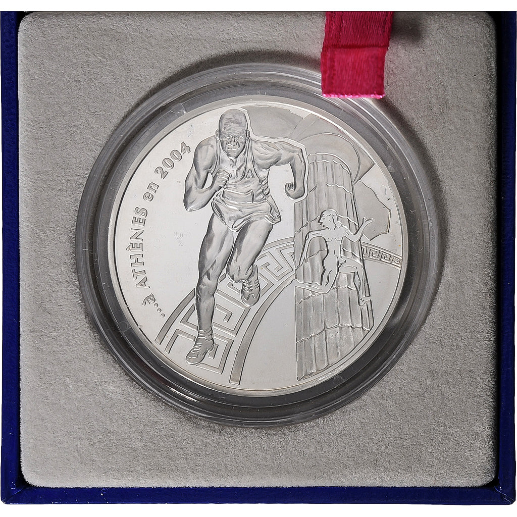 France, 1-1/2 Euro, JO 2004 d'Athènes, Proof, 2003, MDP, Silver, MS(65-70)