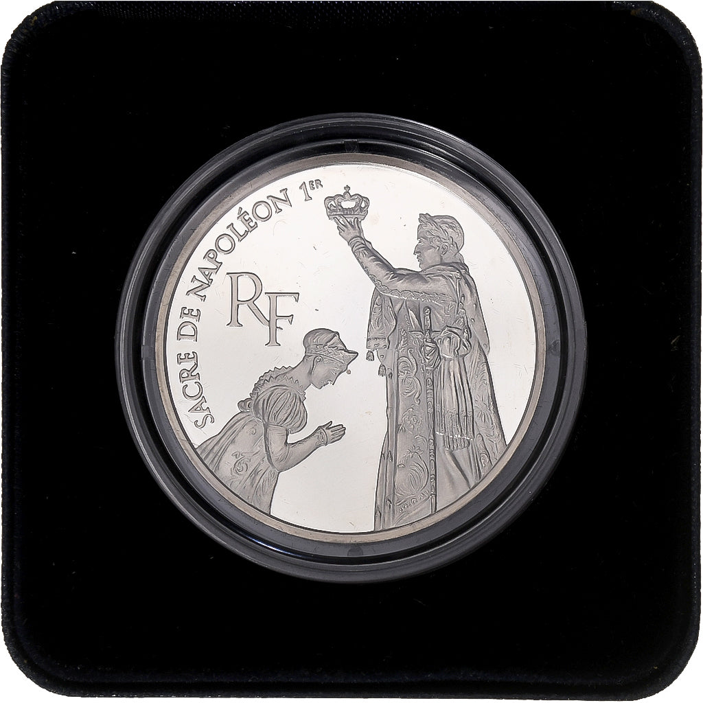 France, 100 Francs, Sacre de Napoléon Ier, 1993, MDP, Proof, Silver, MS(65-70)