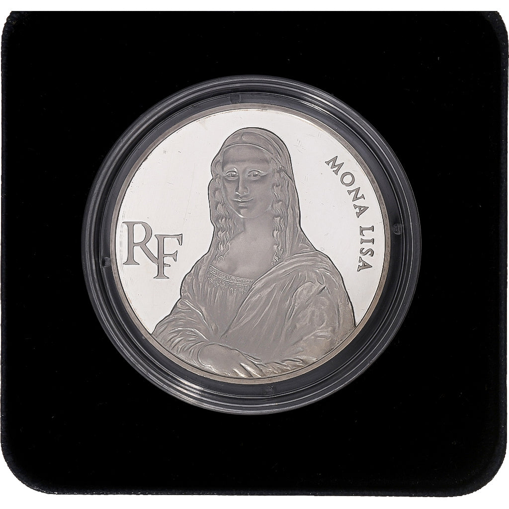 France, 100 Francs, Mona Lisa, 1993, MDP, Proof, Silver, MS(65-70)