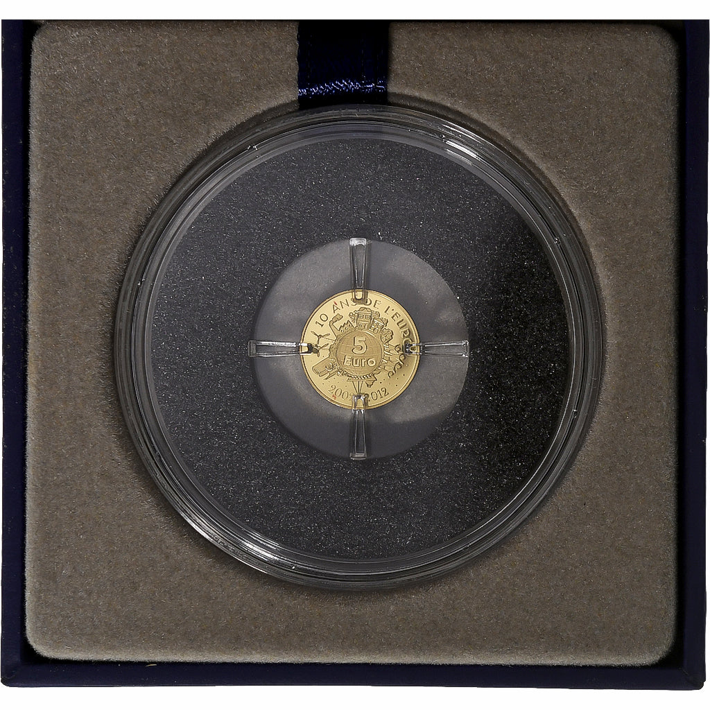 Francia, 5 Euro, Semeuse, 10 ans de l'euro, FS, 2012, MDP, Oro, FDC