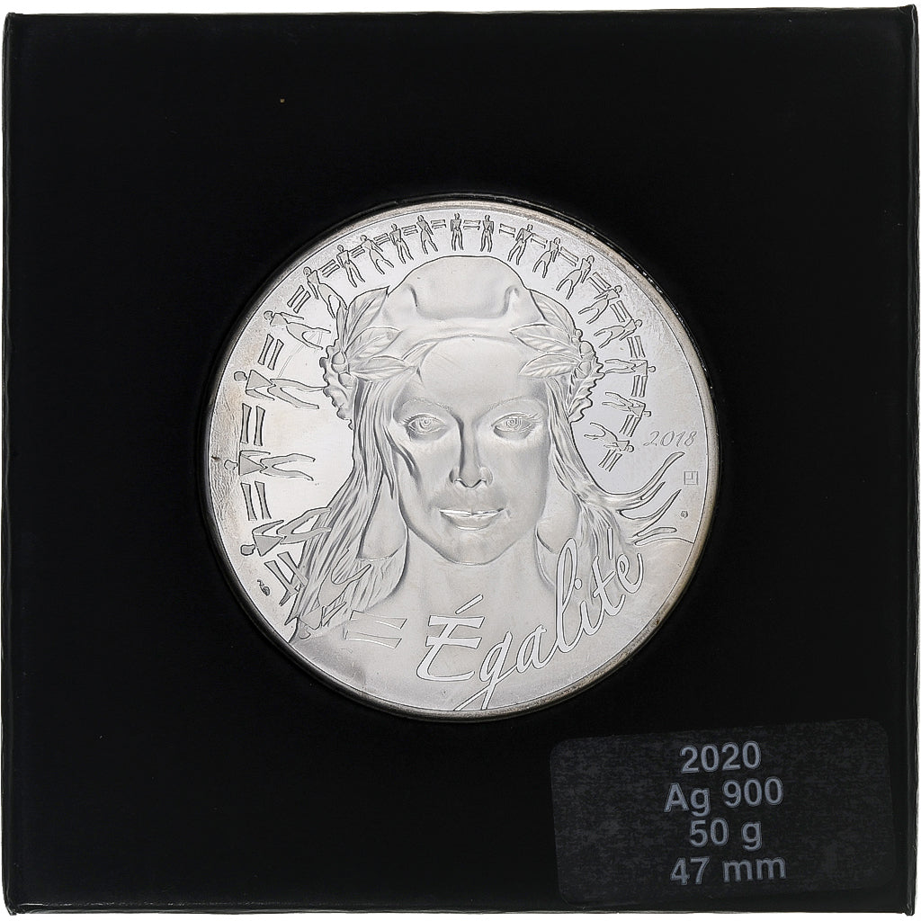France, 100 Euro, Marianne, Egalité, 2018, MDP, Silver, MS(65-70)