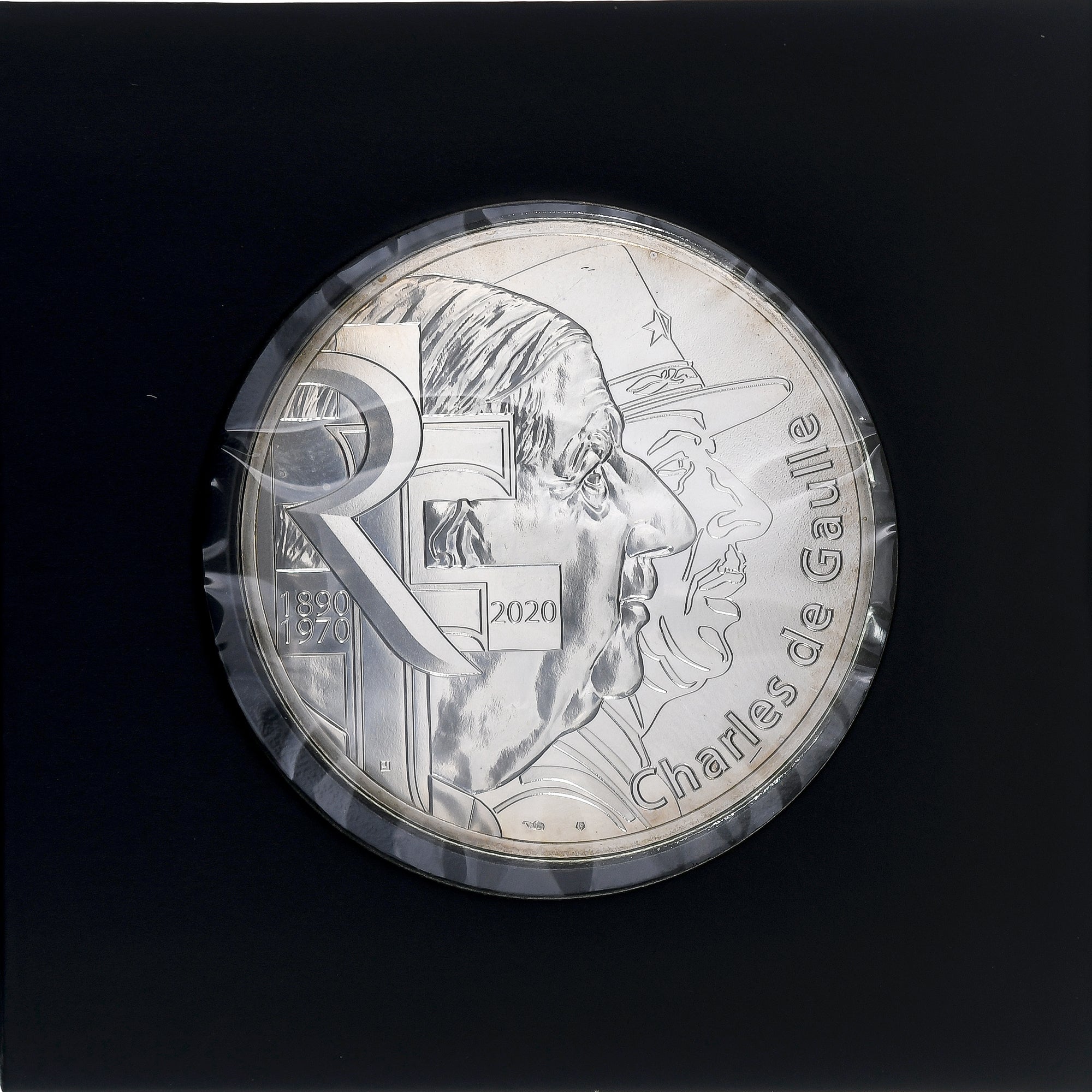 France, 100 Euro, Charles de Gaulle, 2020, MDP, Silver, MS(65-70)