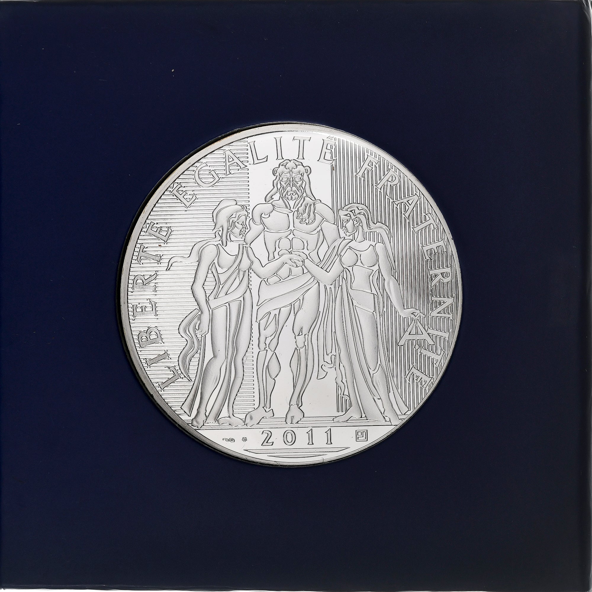 France, 100 Euro, Hercule, 2011, MDP, Silver, MS(65-70)