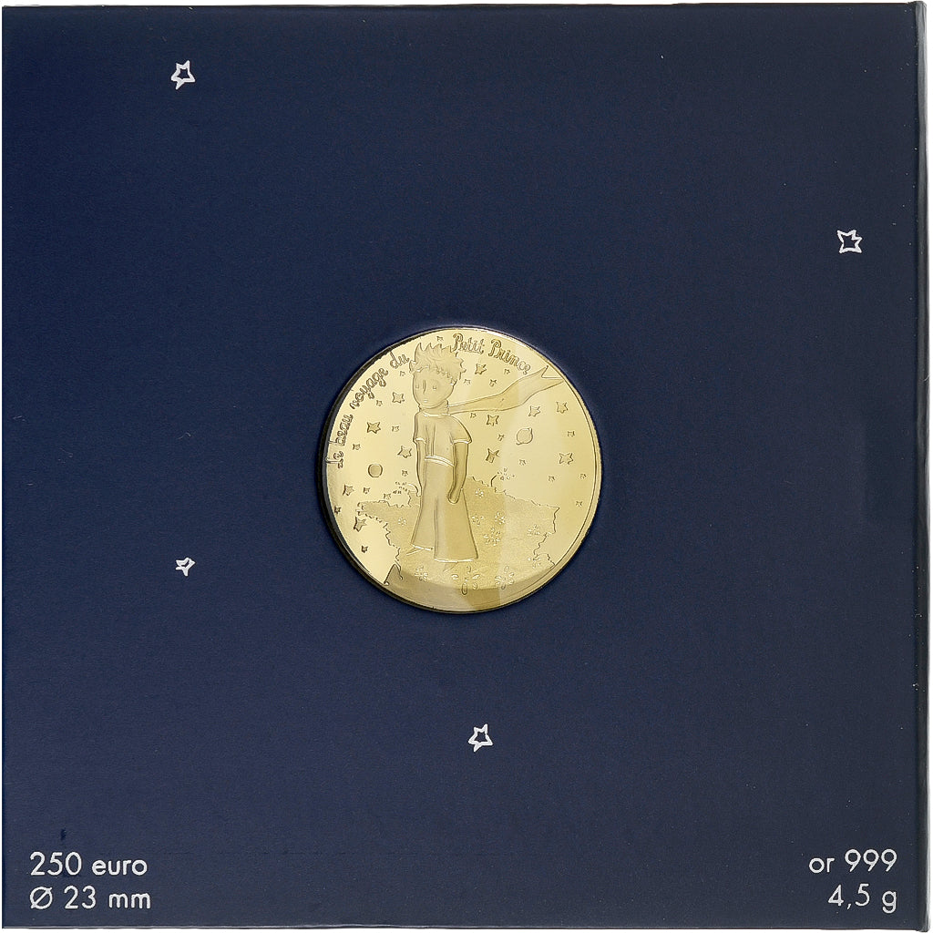 Francja, 250 Euro, Le beau voyage du Petit Prince, BU, 2016, MDP, Złoto
