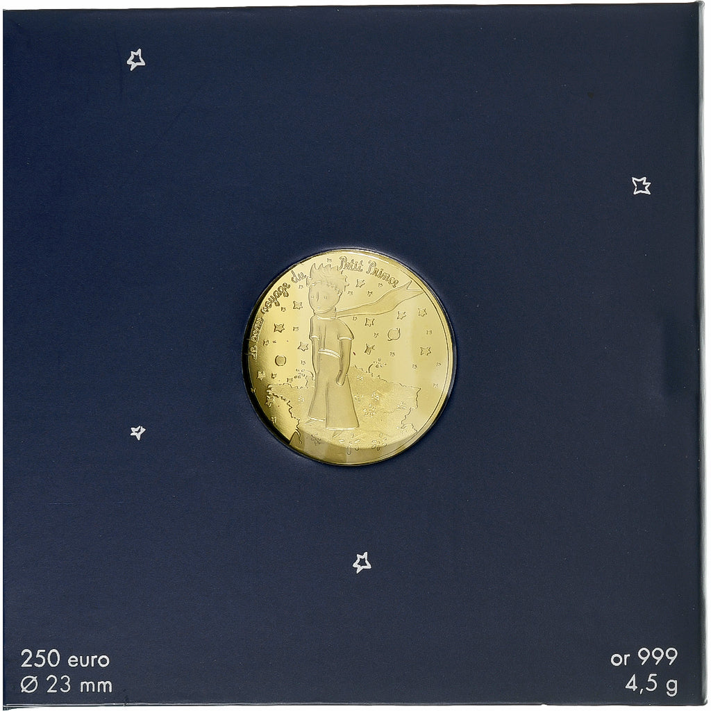 Frankrijk, 250 Euro, Le beau voyage du Petit Prince, BU, 2016, MDP, Goud, FDC