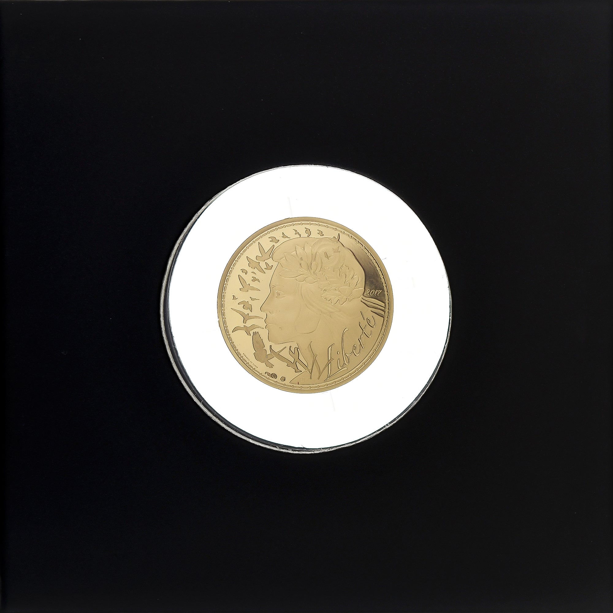 France, 250 Euro, Marianne, Liberté, BU, 2017, MDP, Gold, MS(65-70)