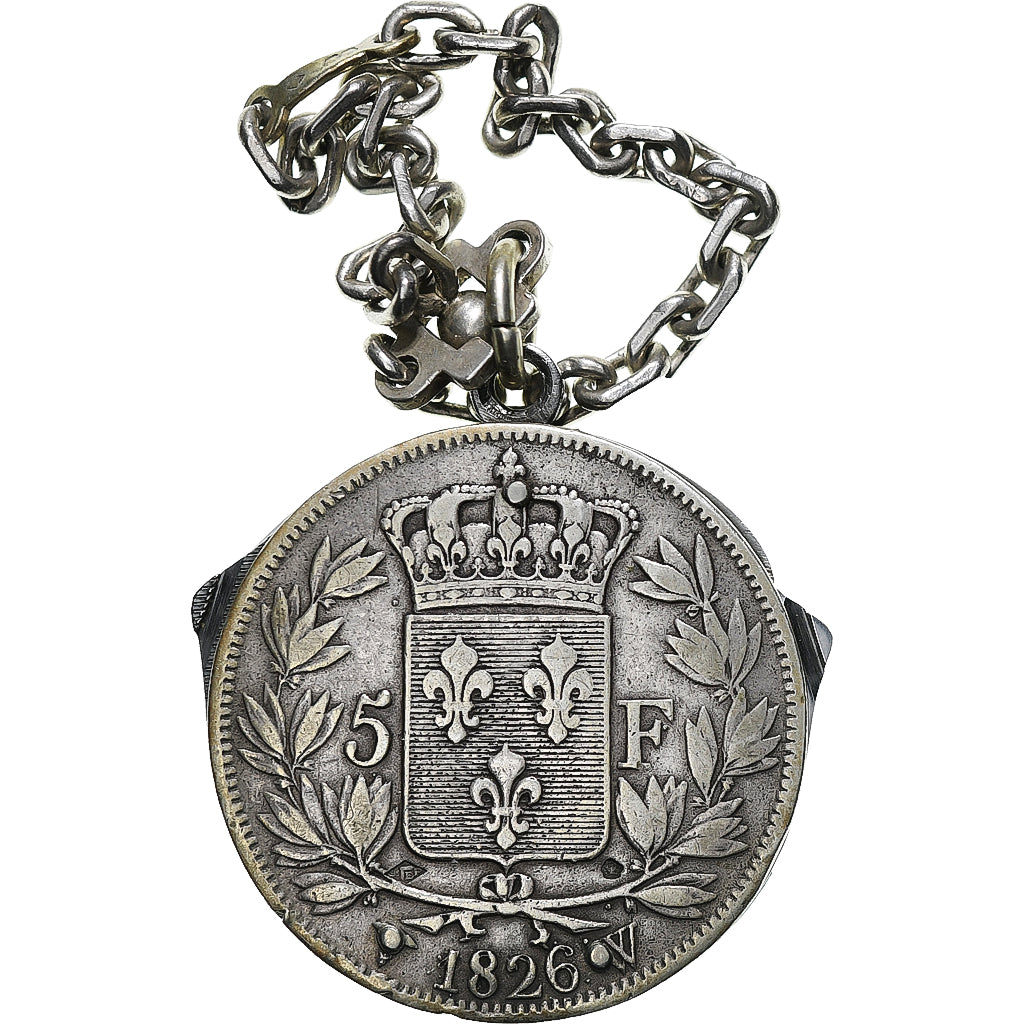 France, 5 Francs, Charles X, 1826, Lille, Argent, 