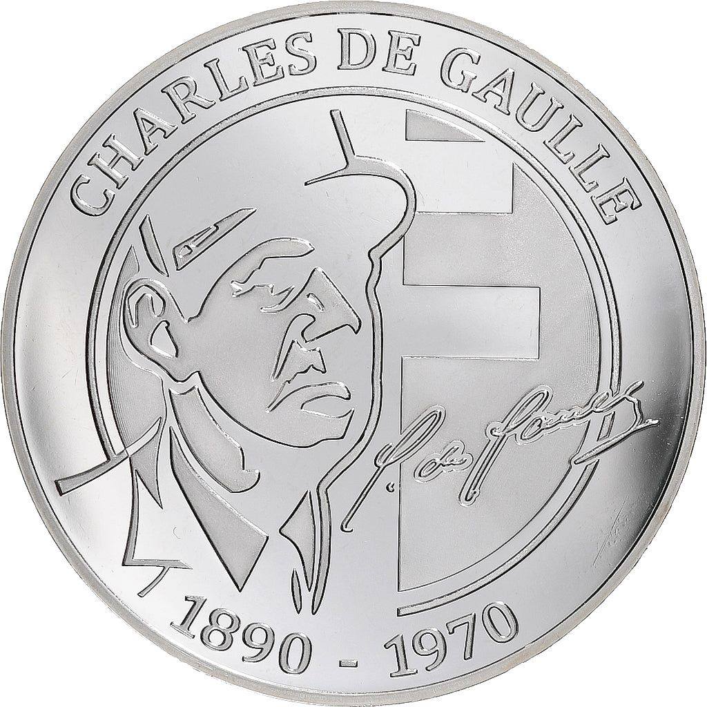 Francia, medaglia, Charles de Gaulle, Libération de Paris, n.d., Argento, FS