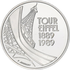 France, 5 Francs, Tour Eiffel, 1989, MDP, Proof, Silver, MS(65-70)