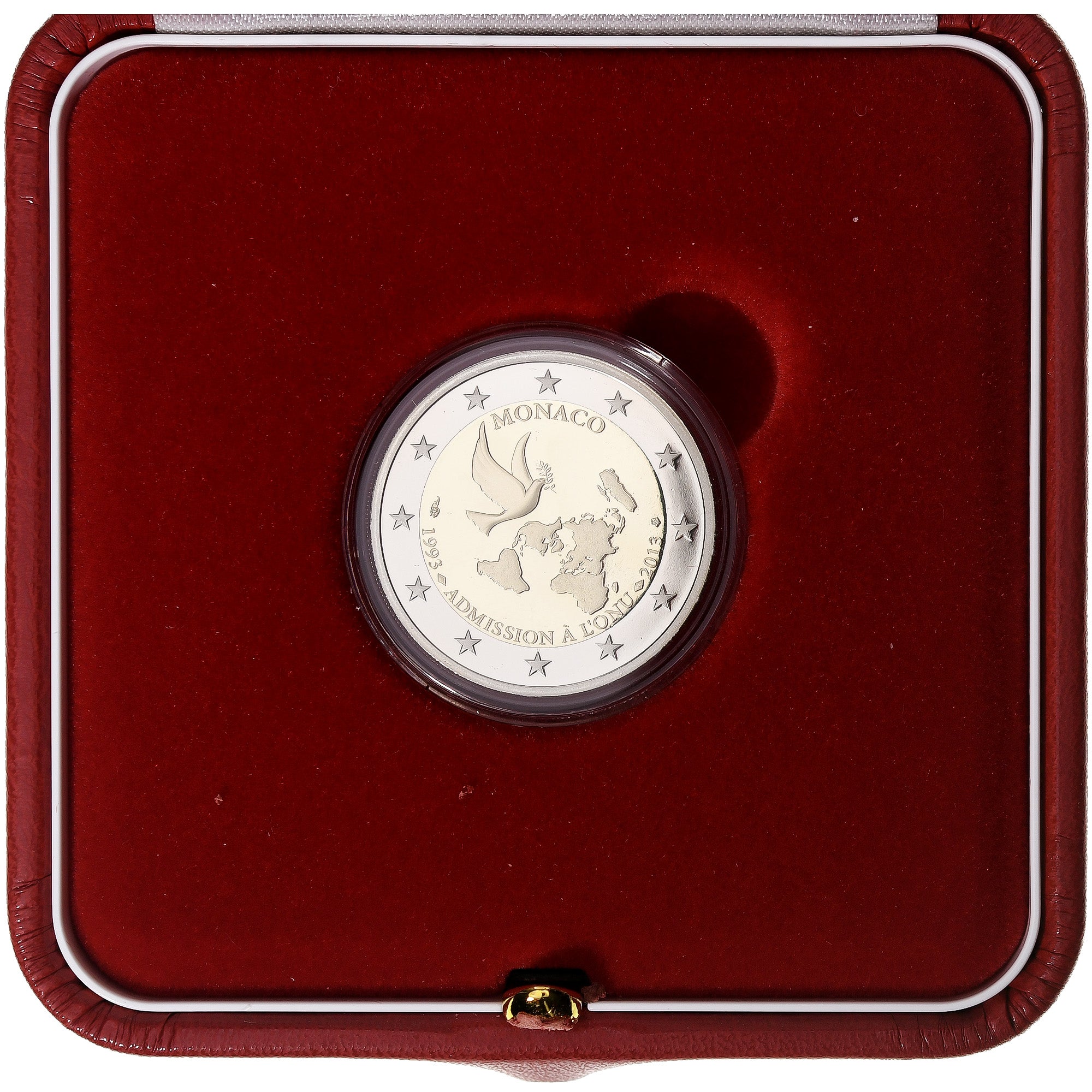 Monaco, Albert II, 2 Euro, Admission à l'ONU, Proof, 2013, MDP, Bi-Metallic