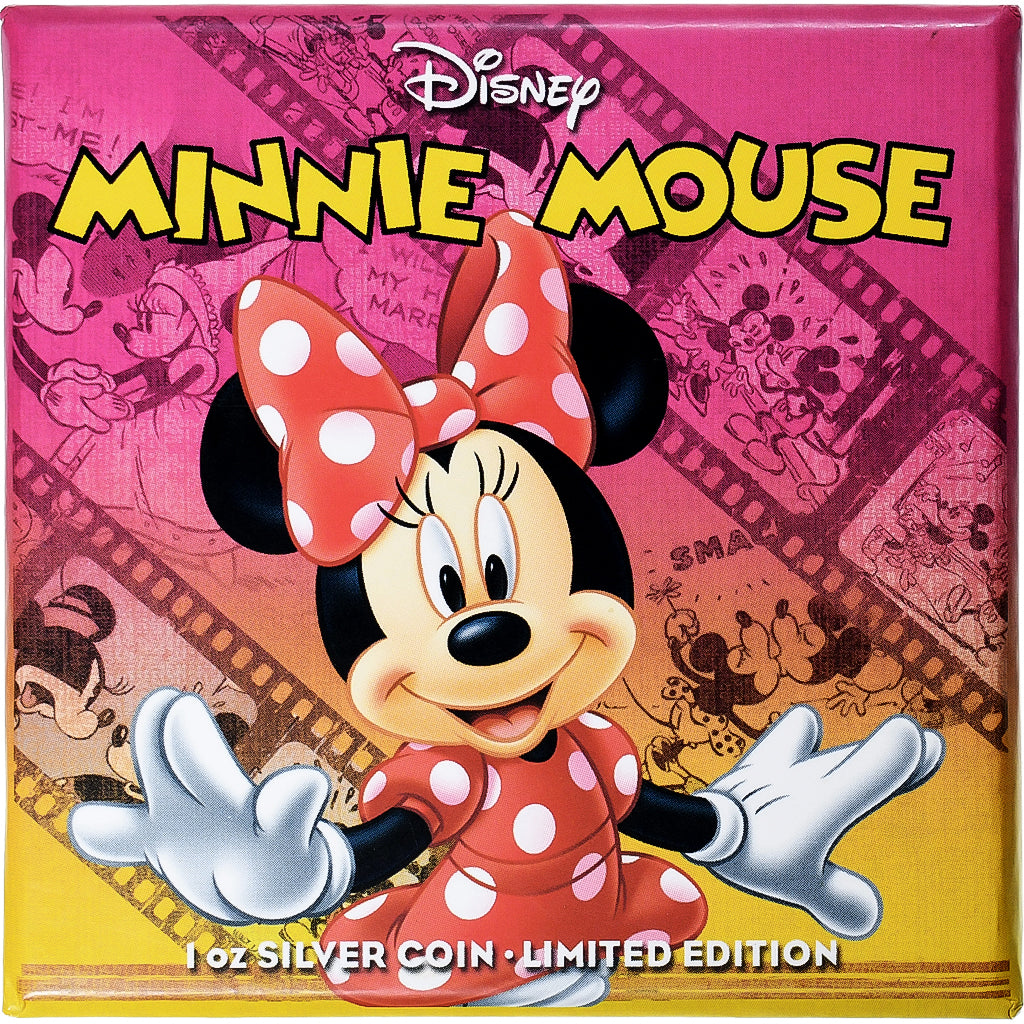 Niue, 2 dollars, 1 Oz, Disney, Minnie Mouse, 2014, Auckland, Proof, Colorized