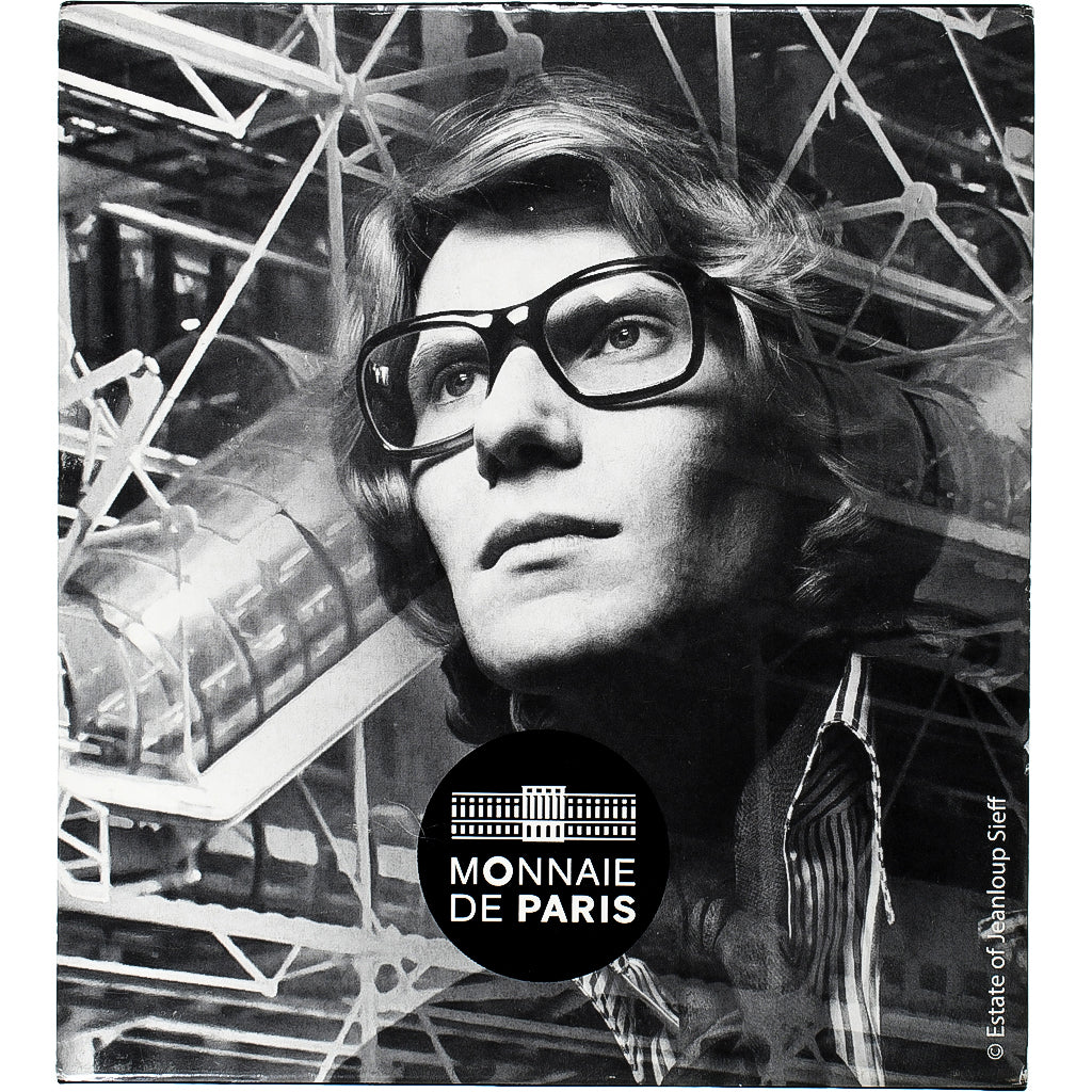 France, 10 Euro, Époque contemporaine, Yves Saint Laurent, Proof, Colorized