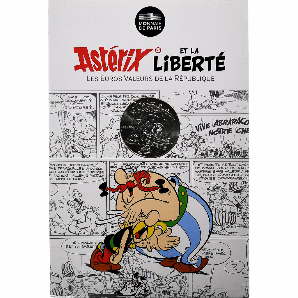 France, 10 Euro, Astérix Liberté (Cadeau de César), 2015, MDP, Silver