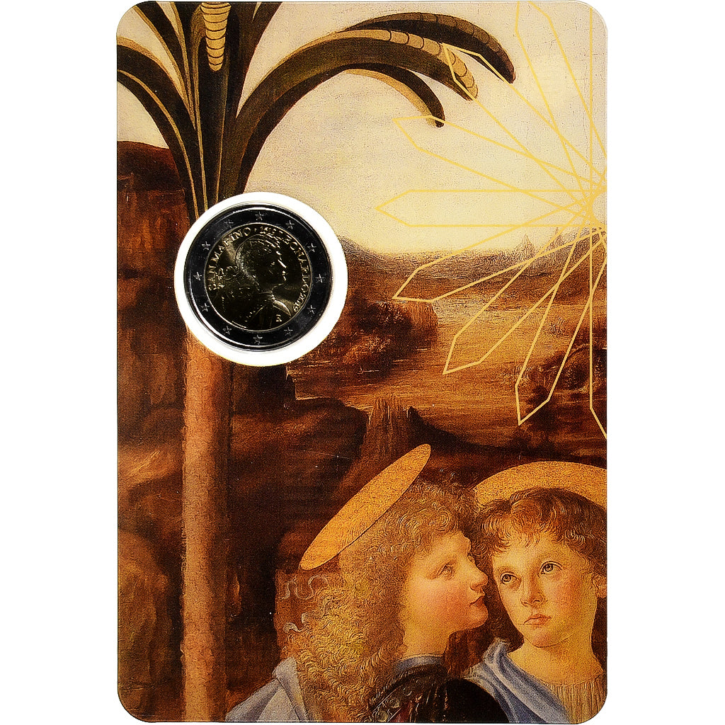 San Marino, 2 Euro, Leonardo da Vinci, FDC, 2019, Rome, Bi-Metallic, MS(65-70)