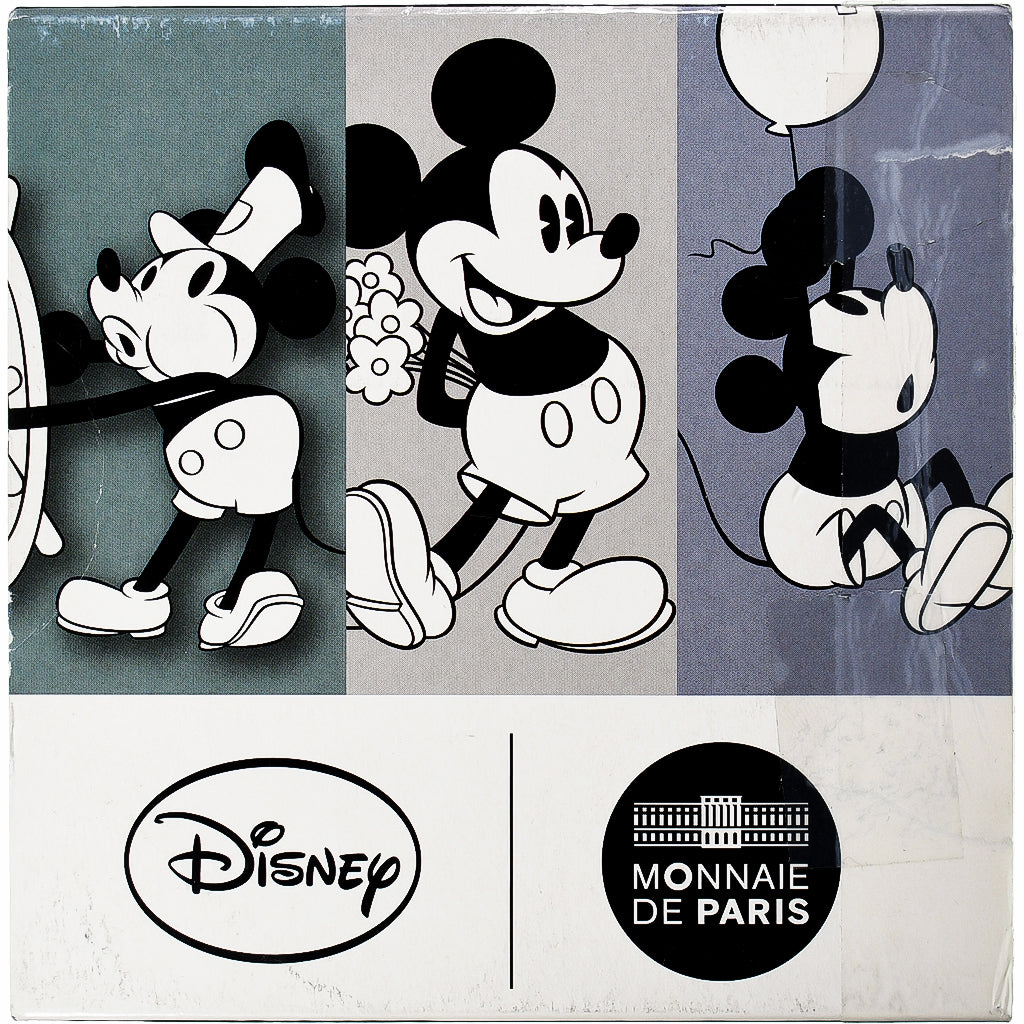 France, 50 Euro, Mickey à travers les âges, Proof, Colorized, 2016, MDP