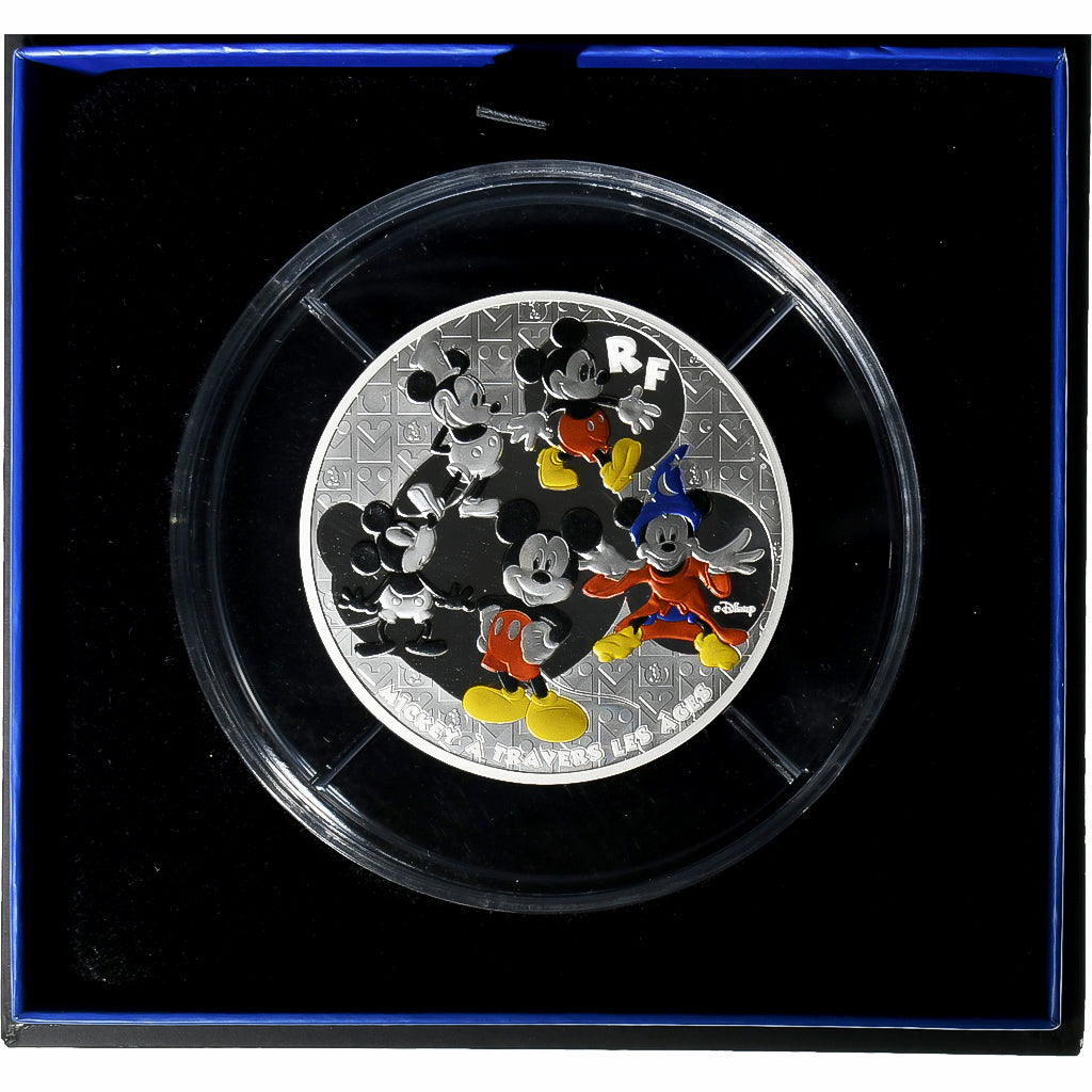France, 50 Euro, Mickey à travers les âges, Proof, Colorized, 2016, MDP
