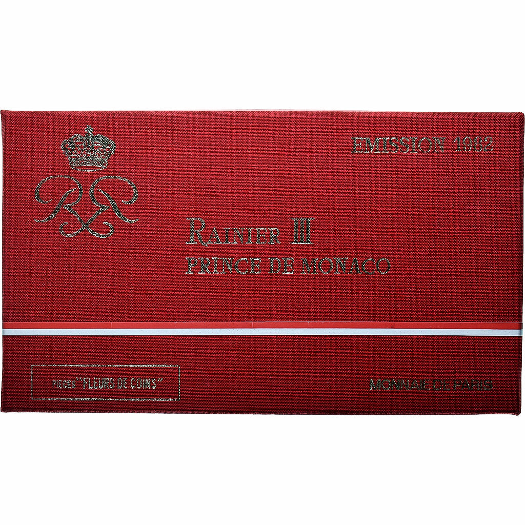 Monaco, Rainier III, Coffret 1 c. à 100 frs., 1982, FDC, MS(65-70)