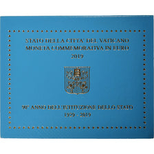 Vaticaan, 2 Euro, Pape François, 90 ans de la fondation de l'état du Vatican
