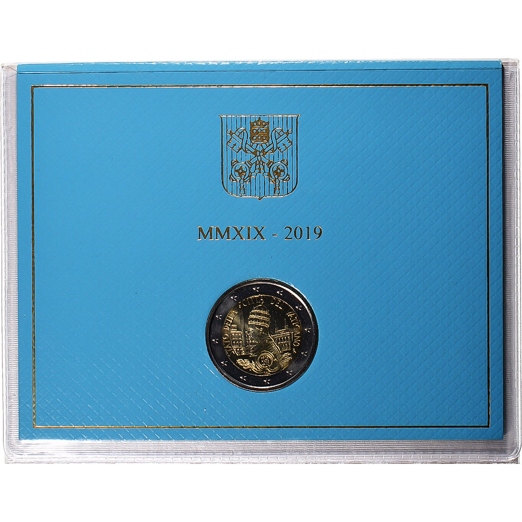 Vaticaan, 2 Euro, Pape François, 90 ans de la fondation de l'état du Vatican