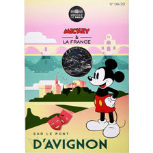 Francja, 10 Euro, Mickey Sur le pont d'Avignon, 2018, MDP, Srebro, MS(63)