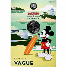 France, 10 Euro, Mickey Nouvelle vague, 2018, MDP, Silver, MS(63)
