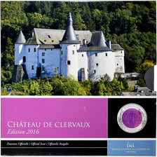 Luxembourg, Henri, 5 Euro, Château de Clervaux, Proof, 2016, Bi-Metallic
