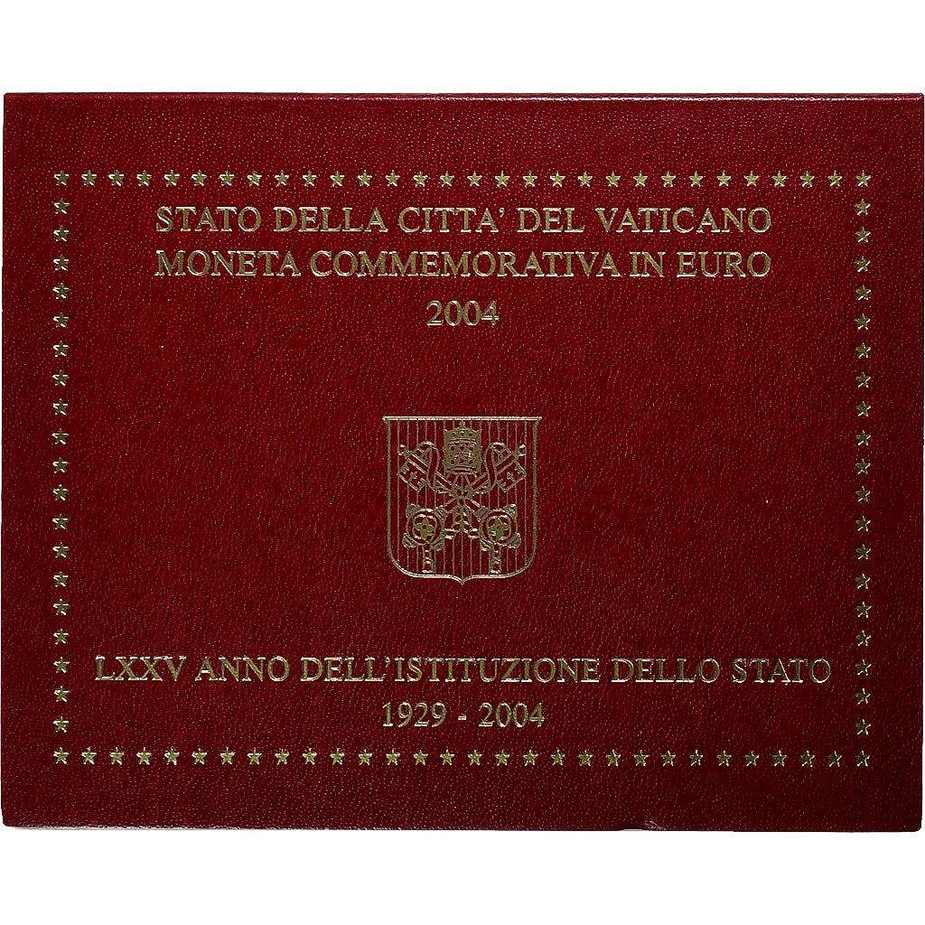 Vatican, John Paul II, 2 Euro, Foundation of the Vatican, 75th Anniversary, BU