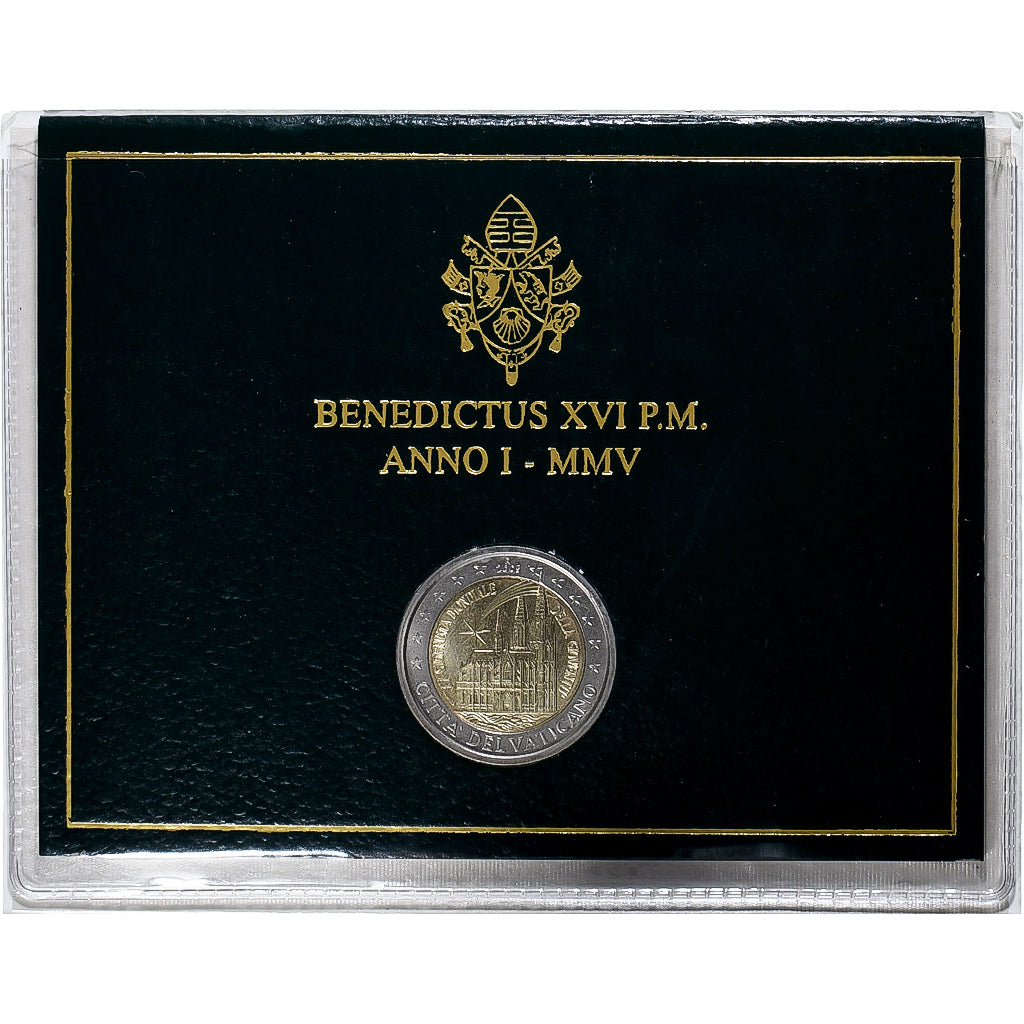 Vatican, Benedict XVI, 2 Euro, 20th World Youth Day, BU, 2005, Rome