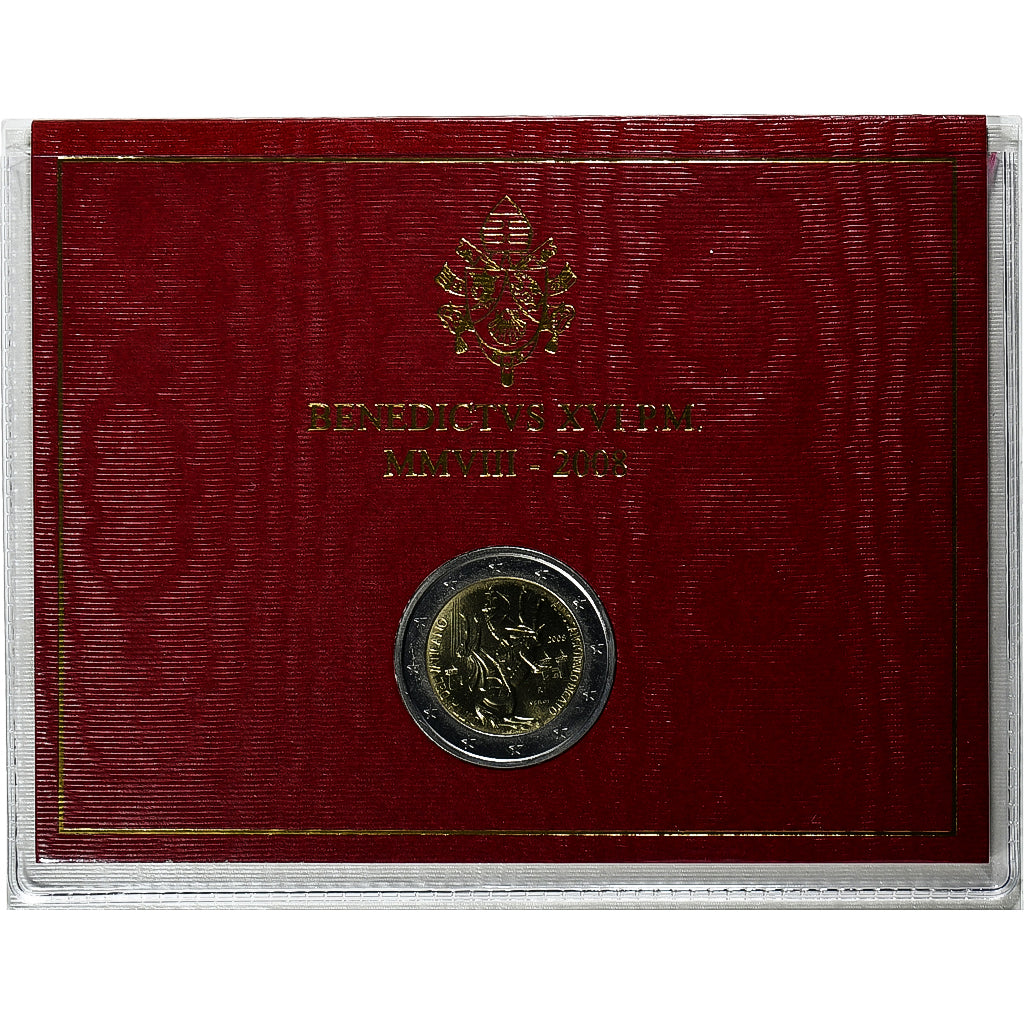 Vatican, Benedict XVI, 2 Euro, The Year of St. Paul, BU, 2008, Rome