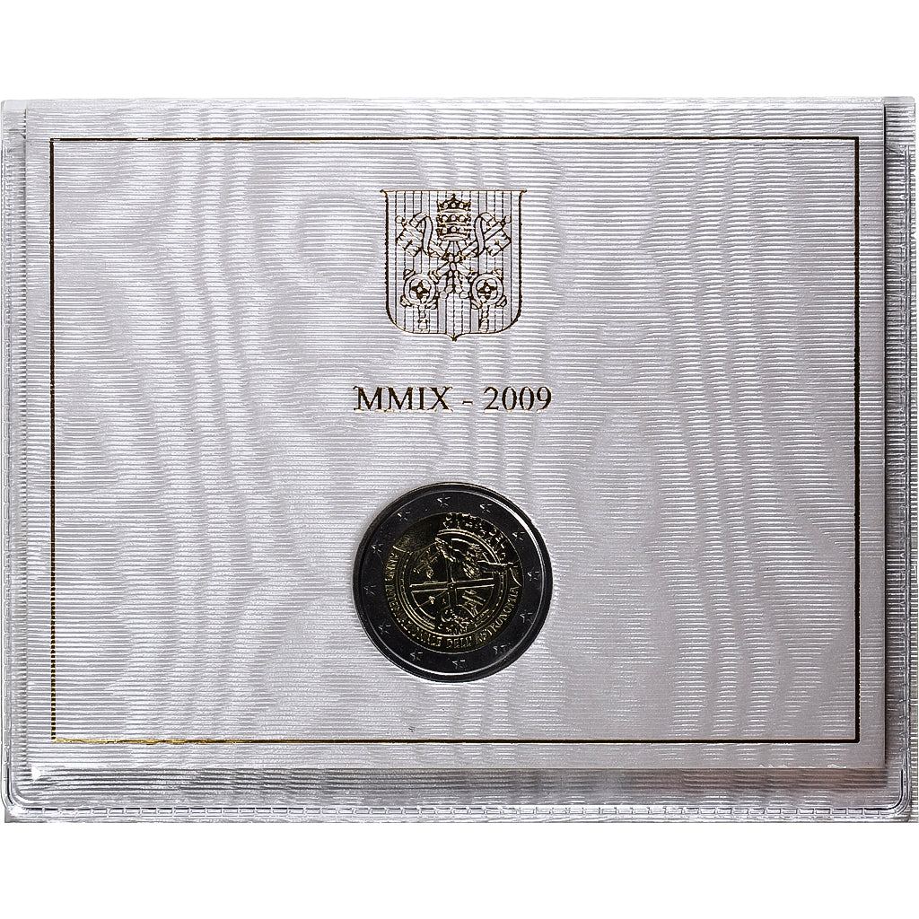 Vatican, Benedict XVI, 2 Euro, International Year of Astronomy, BU, 2009, Rome