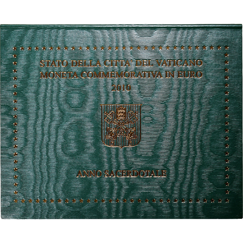 Vatican, Benedict XVI, 2 Euro, Year for Priests, BU, 2010, Rome, Bi-Metallic