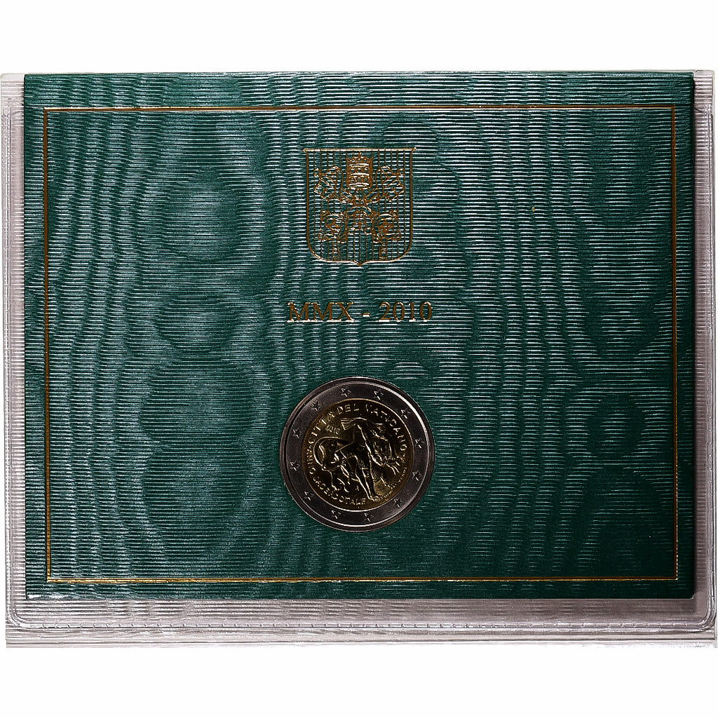 Vatican, Benedict XVI, 2 Euro, Year for Priests, BU, 2010, Rome, Bi-Metallic