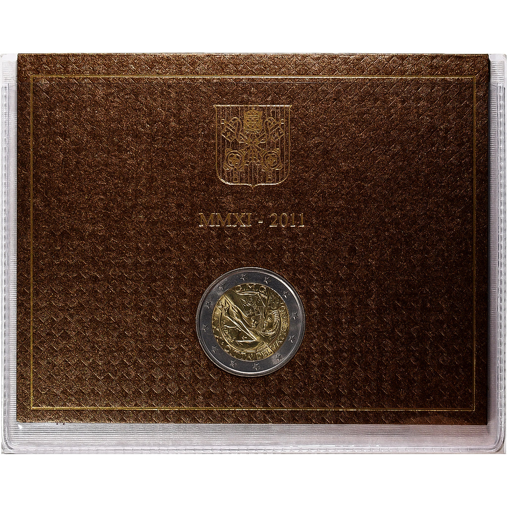 Vaticano, Benedict XVI, 2 Euro, 26th World Youth Day, BU, 2011, Rome