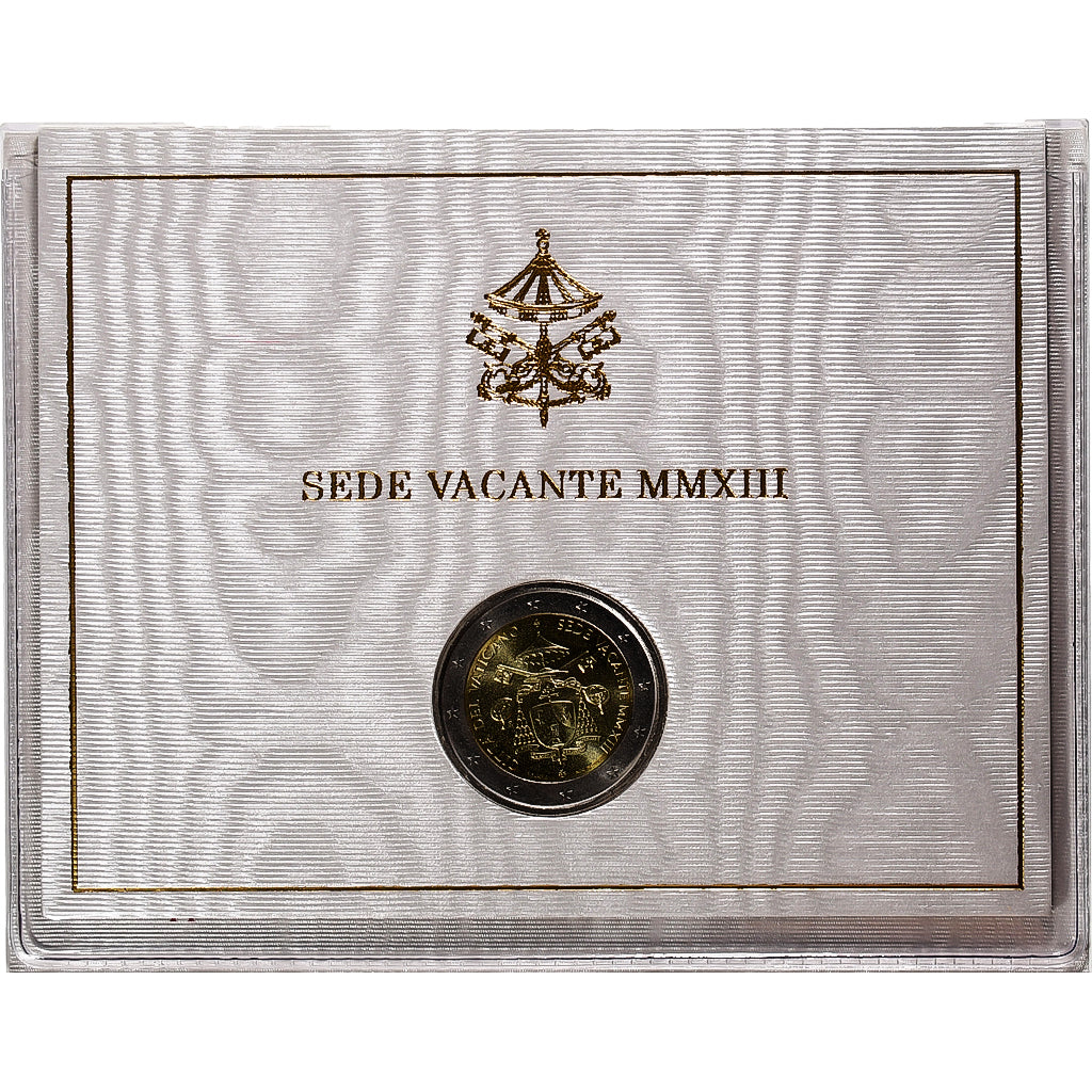 Vatican, Sede Vacante, 2 Euro, BU, 2013, Rome, Bi-Metallic, MS(64)