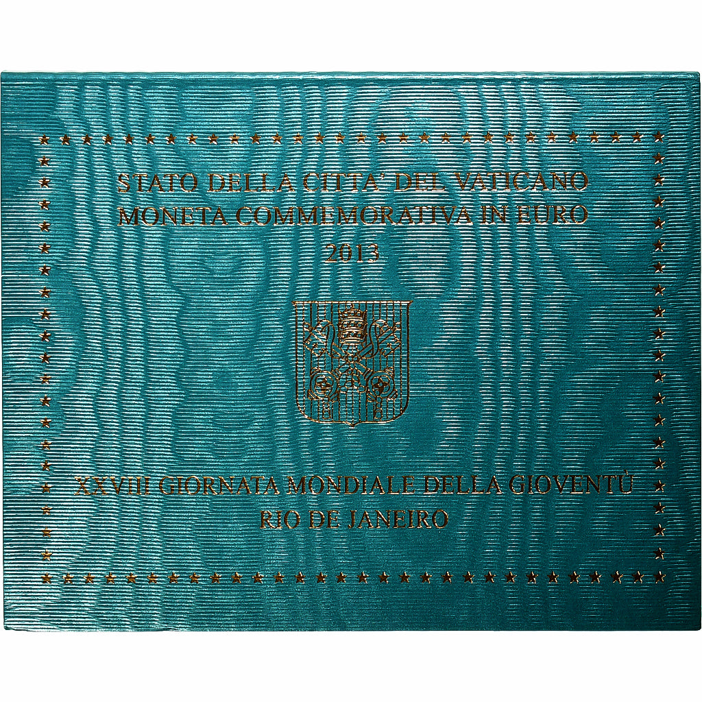 Watykan, Francis, 2 Euro, 28th World Youth Day, BU, 2013, Rome, Bimetaliczny