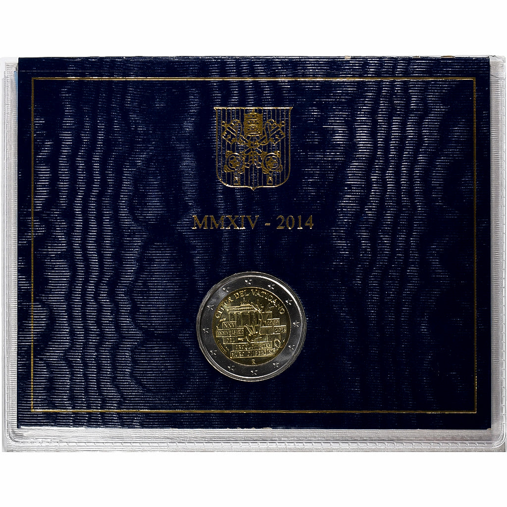 Vatican, Francis, 2 Euro, 25th Anniversary, Fall of the Berlin Wall, BU, 2014
