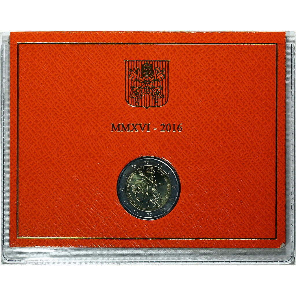 Vatican, Francis, 2 Euro, Jubilee Year of Mercy, BU, 2016, Rome, Bimétallique