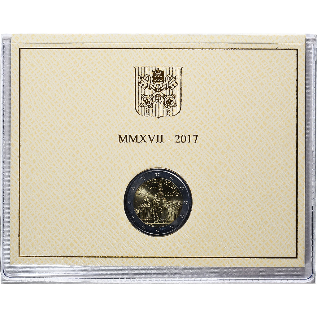 Vatican, Francis, 2 Euro, Centenary of the Fatima apparitions, BU, 2017, Rome