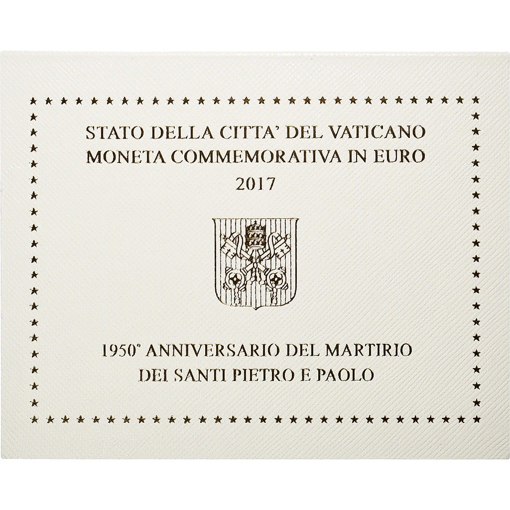 Watykan, Francis, 2 Euro, 1950th anniversary, martyrdom of Saint Peter and Saint