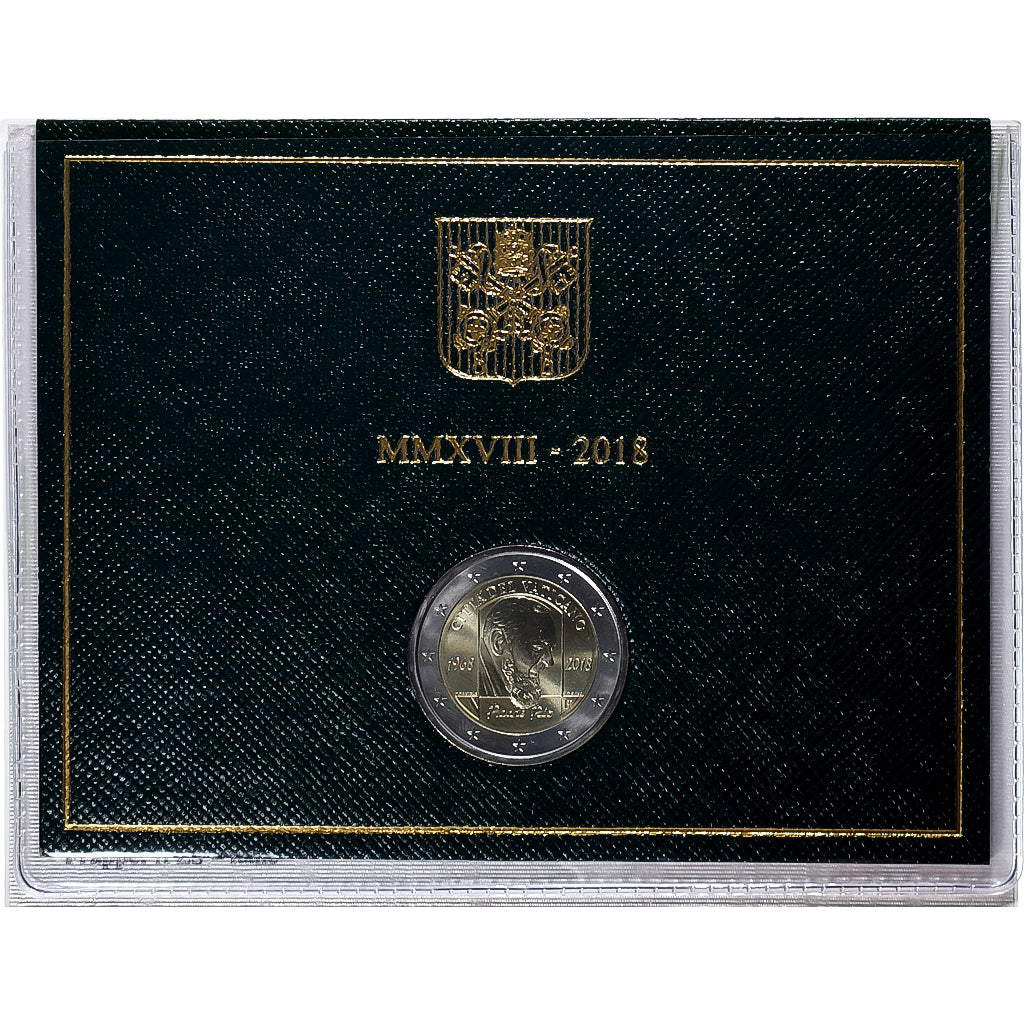 Vaticano, Francis, 2 Euro, 50th Anniversary of the death of Padre Pio, BU, 2018